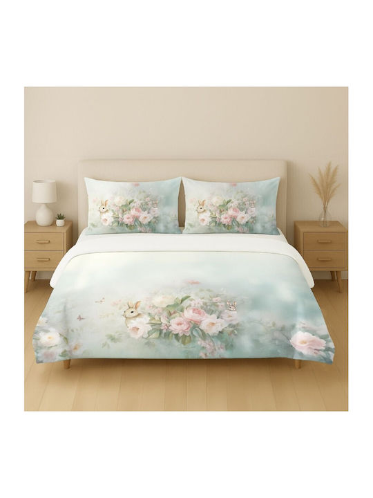 Lenjerii Deosebite Set Huse Pentru Pilote 100% Bumbac Dublu Cu 2 Fețe De Pernă Și 1 Cearceaf 200x220cm Romeo