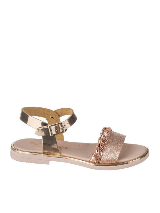 Stathatos shoes Kindersandalen Rosa Gold AΚ26-77A