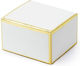 Hochzeitsgeschenkmaterialien xfood Box Weiß Gold 10 Menge