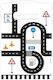On Road Paper Gift Bag 23.4x16.2cm 8 Pieces