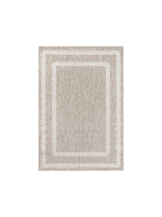 Beauty Home 9777 Covor Rectangular de Vară Din Paie Bej 133x190cm