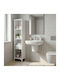 Bookcase Clare White 30x20x148cm