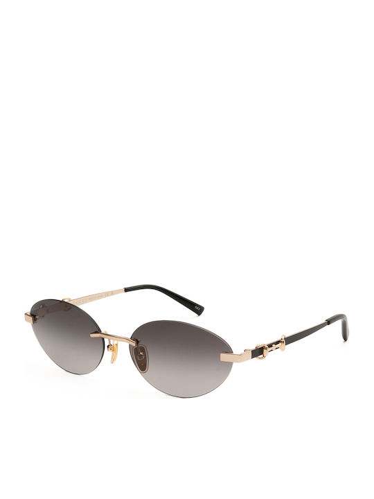 Gucci Women's Sunglasses with Gold Metallic Fra...