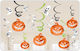 Hanging Halloween Decorations Pumpkins & Ghosts 12 Pieces