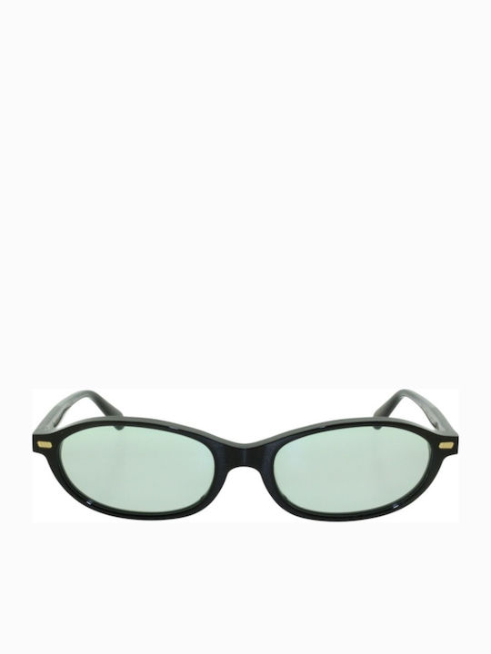 Gast Solea Women's Sunglasses with Green Horn-Rimmed Frame and Green Lens SEA03