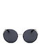 Trussardi Unisex Sunglasses With Silver Frame And Gray Lens STR457F 0579