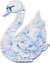 Wooden Element Swan K1017 5cm Sky Blue