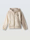 Kids Casual Windproof Jacket with Hood Beige