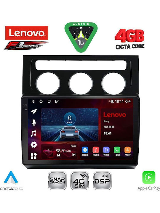 Lenovo Sistem Audio Auto pentru VW - Magazin Online Turul 2003-2010 cu Clima Bluetooth USB Wi-Fi GPS Apple CarPlay Android Auto cu Ecran Tactil 10"