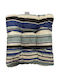 Garden Chair Cushion Bamboo Blue Checkered 50x50cm