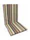 Garden Chair Cushion with Backrest Brown Checkered 45x95cm