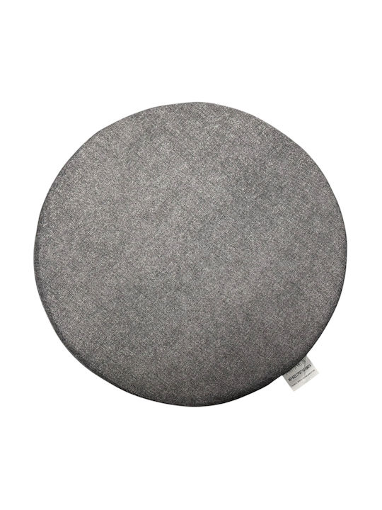 Garden Chair Cushion Round Gray 44.5x44.5cm