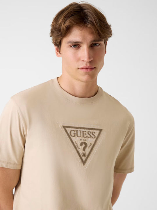 Guess T-shirt Μπεζ