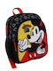Mickey Mouse Clubhouse School Backpack for Elementary Black with Water Bottle Holder