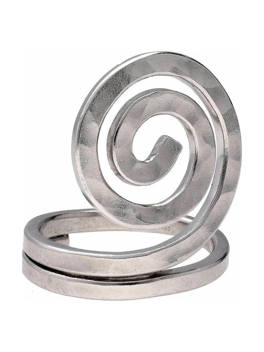 Handgefertigter Spiralring Vergoldetes 925er Si...