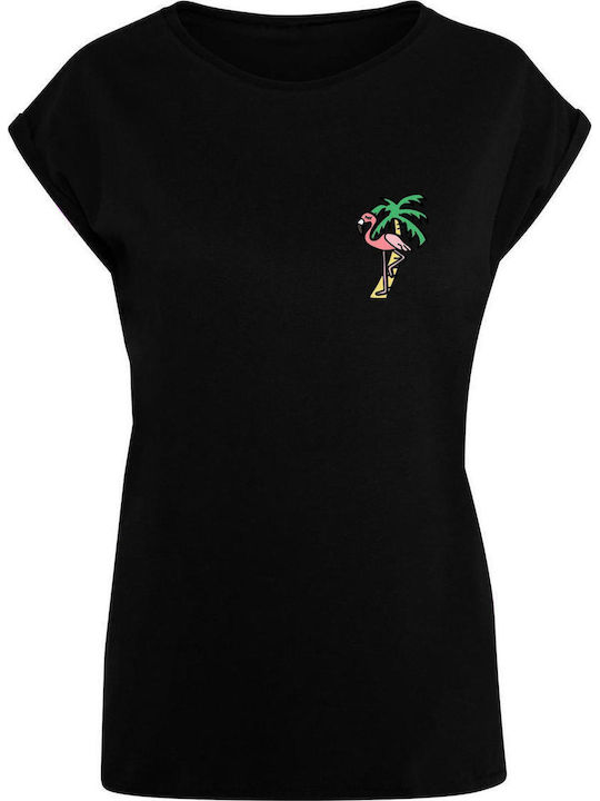 Mister Tee Damen T-Shirt Schwarz