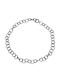 Necklace Hammered Chain Necklace Handmade Black Silver 925 Chain 40cm