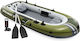 Intex Seahawk 3 Inflatable Boat for 1 Adult Green with 2 Paddles and Pump