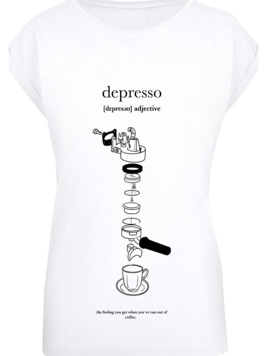 Mister Tee Damen T-Shirt Weiß