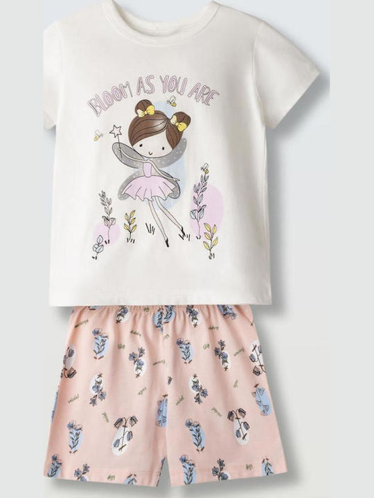 Evita Pijama Copii Vară Albă Bloom As You Are