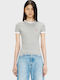 Γυναικείο T-shirt Grey Melange