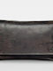 Large Leather Women's Wallet Brown