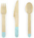 Set of Green Party Spoons 18 Pieces