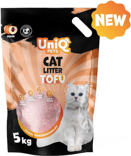 Uniq Nisip Pentru Pisici Pe Bază de Plante Tofu cu Miros de Piersică 12lt