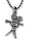 Hängende Charms Männlich Kamera Kino Handgefertigt Silber 925 Kordel Kunstleder 50cm