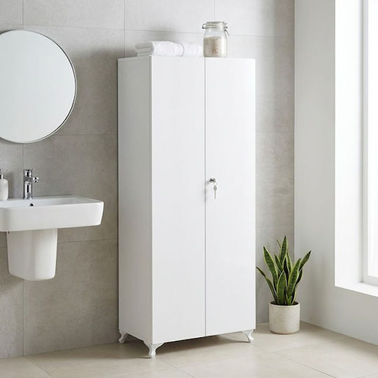 Cilem Holz-Schuhschrank Weiß B70xT32xH188cm