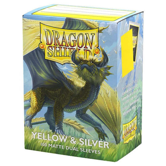 Dragon Shield Matte Dual Kartenhüllen Standardgröße 100Stück Gelbe