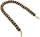 Acrylic Colored Chain with Hooks Length 47cm Brown