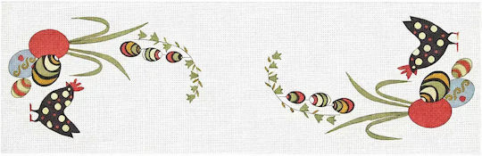 Pashalini Traverza Kenteema Kotes Pashalina Avga Yfasma Etamin Knossos Lefka Asimi 50cm x 130cm Stück