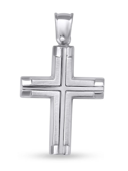 CHrysolithos Male Silver Cross Without Chain AKR1259