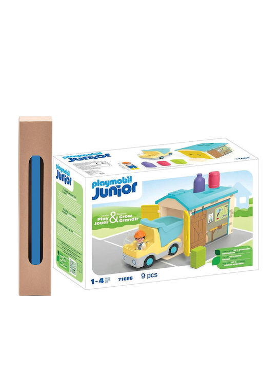 Easter Candle with Toy Junior Dump Truck with Crane for 12+ Months Playmobil
