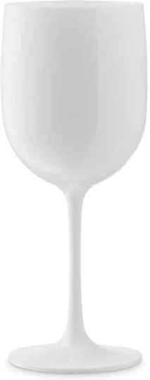 Yuk Set of White Wine / Water Glasses Made of Plastic in White Colour 12 Pieces