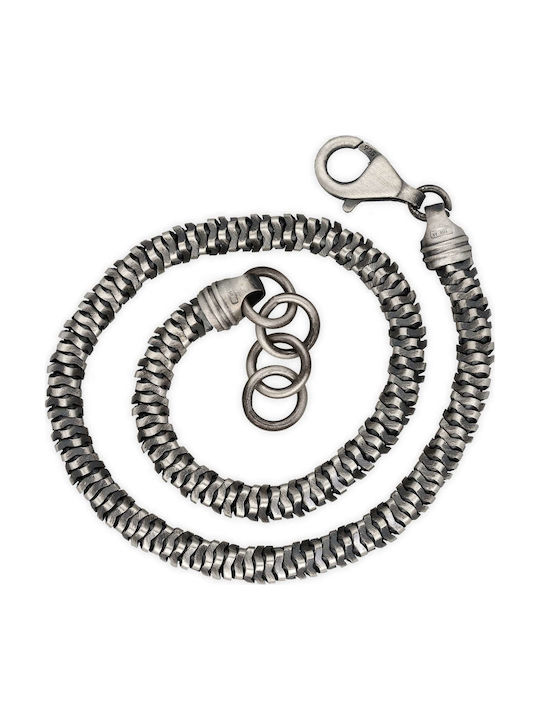 Men's Bracelet Chain Handmade Silver 925 17cm