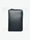 Leder Herrenbrieftasche Schwarz C527609