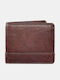 Deri Herrenbrieftasche Braun