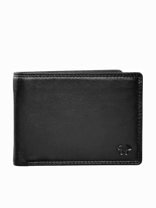 Leder Herrenbrieftasche Schwarz