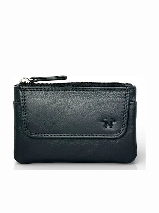 Leather Key Holder Calfnero C1814 Black Leather Key Holder Calfnero C1814 Black