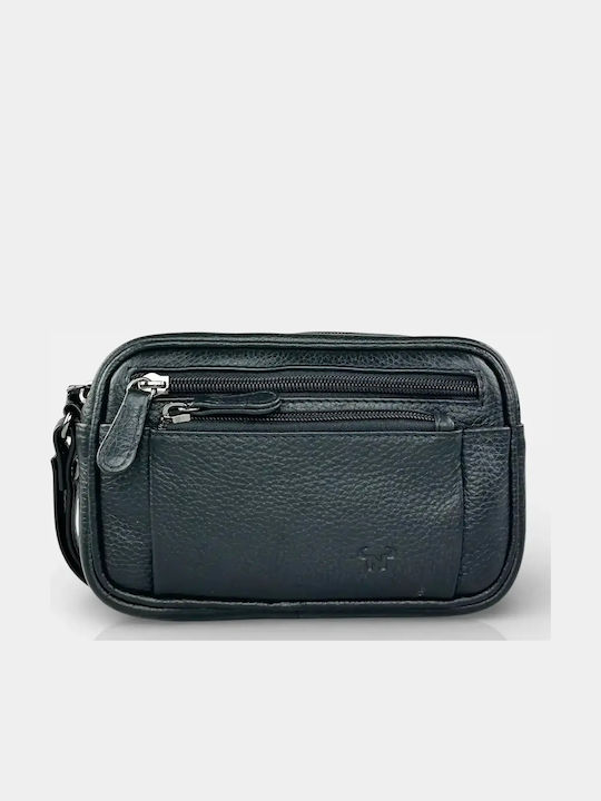 Leather Men's Handbag Black