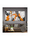 Dreifach Glas Set Bunter Abstrakter Kunst (35x50cm)