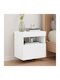 Wooden White Bedside Table 40x30x40cm