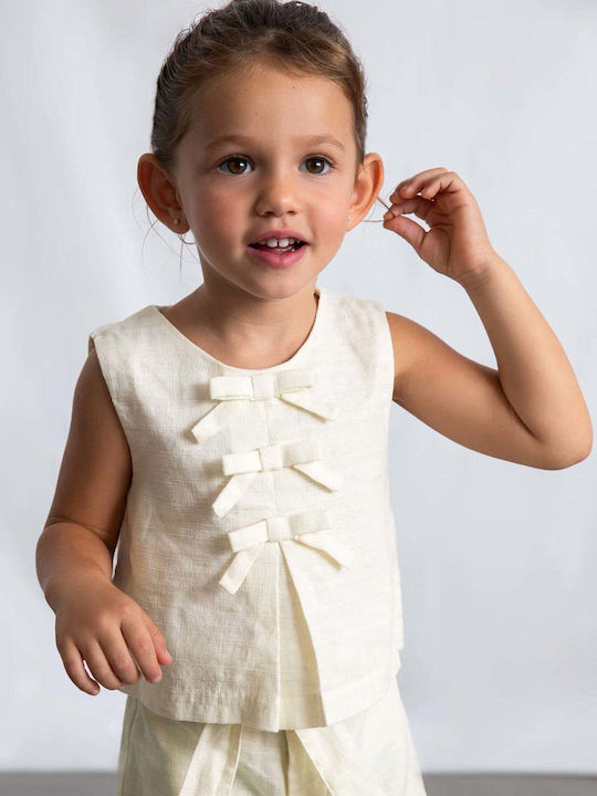 Kinderoberteil Ärmellos Beige