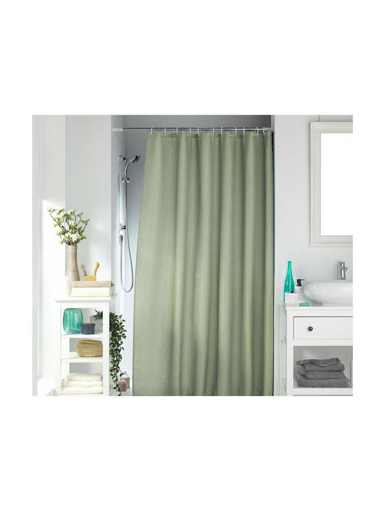 Arti Casa Κουρτίνα Μπάνιου Υφασμάτινη 180x200cm Green