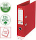 Esselte Esselte No.1 Power Recycled Lever Arch File Co2 Neutral Cardboard 100% Recycled Fsc A4 75 Mm Red