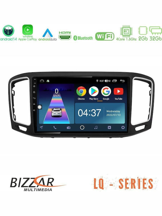 Bizzar Car Audio System for Volkswagen Sharan 2015-2023 Bluetooth USB WiFi GPS Apple CarPlay Android Auto with 9" Touch Screen