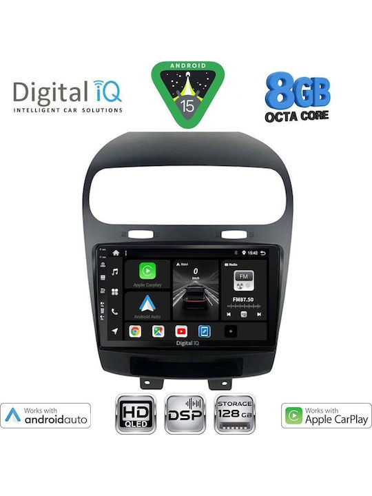 Digital IQ Car Audio System for Fiat Freemont 2008-2020 Bluetooth USB WiFi GPS Apple CarPlay Android Auto with 9" Touch Screen