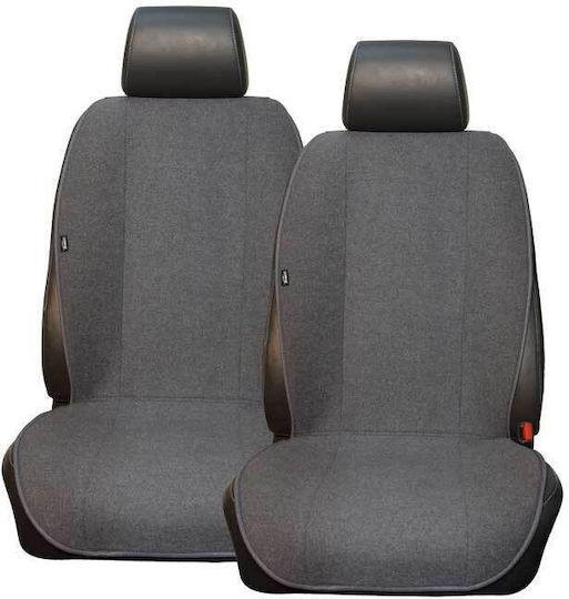 Force Car Seat Covers Set 2 Pieces Towel Grey